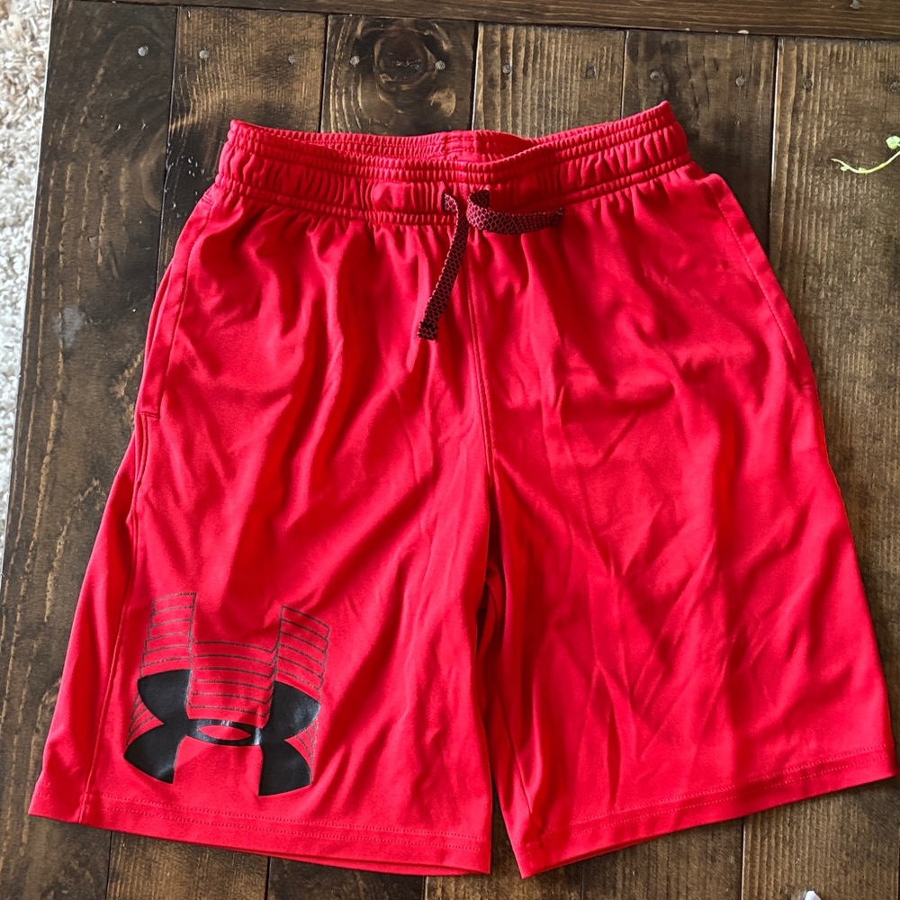 Under Armour Boy’s Shorts in Red, Black, Blue, and Maroon - Picture 6 of 14